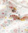 Baby Girls' Floral Ribbed Bodysuit with Collar MARSHMALLOW white/MULTICO white