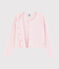 Girls' Cotton Knit Cardigan MINOIS pink