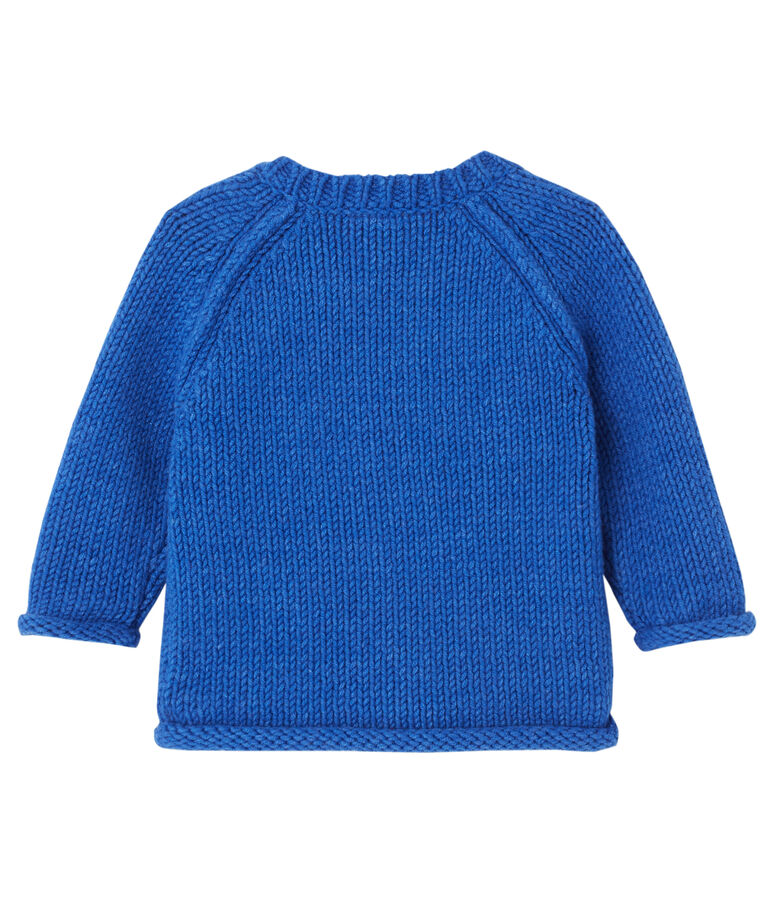 Baby boy's jacquard pullover blue