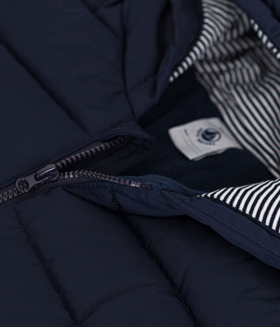 Babies' Fleece Lined Puffer Jacket SMOKING blue