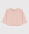 Babies' Long-Sleeved Tube Knit T-Shirt SALINE pink