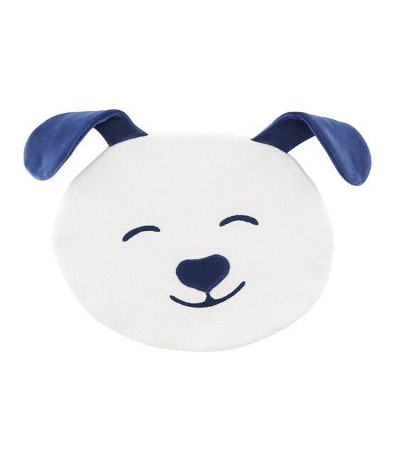 Pyjama Case in Brushed Terry Towelling MARSHMALLOW white/MEDIEVAL blue