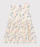 Babies' Sleeveless Poplin Dress MARSHMALLOW white/MULTICO white