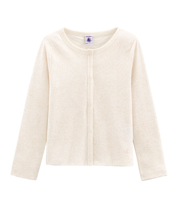 Girls' Cardigan white/pink