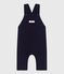 Babies' long-leg dungarees in plain thick cotton SOIR