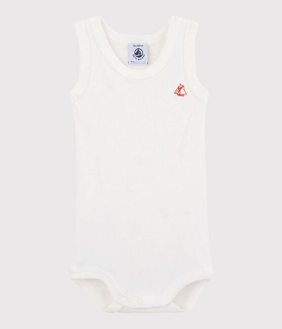 Unisex Babies' Sleeveless Bodysuit MARSHMALLOW white