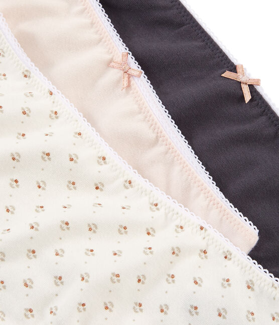 Girls' Stretch Cotton Boxers - Set of 3 variante 1