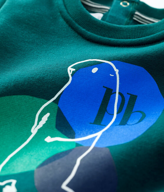 Babies' Fleece Sweatshirt PINEDE green