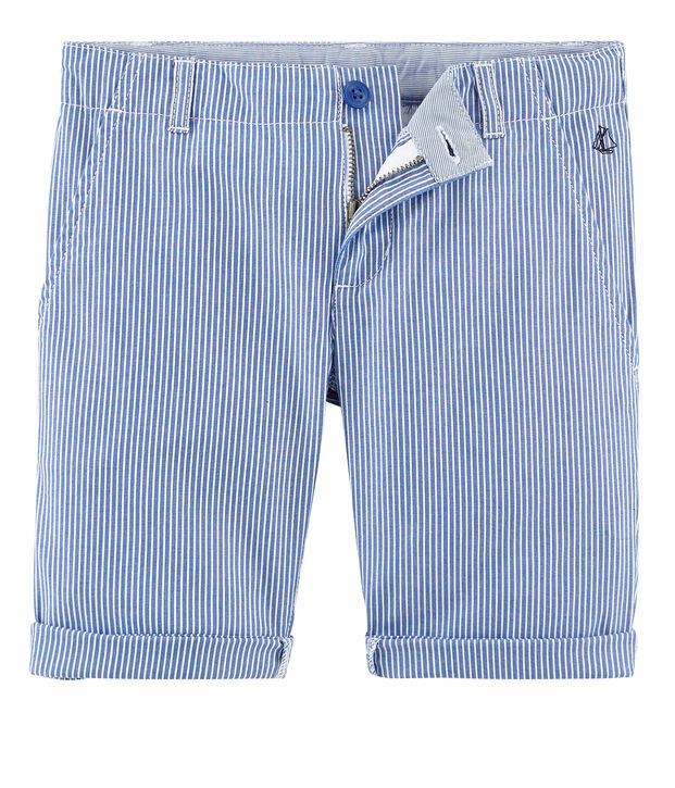 Boys' Bermuda Shorts blue/white
