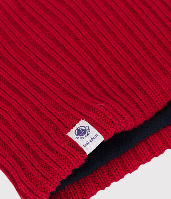 Babies' Knit Snood with Recycled Fleece Lining STOP
