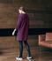 Women's Long-Sleeved Dress SMOKING blue/SIGNAL red