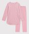Children's floral velour nightdress and leggings pink/multicolor