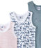 Set of 3 boys' tank tops LOT white