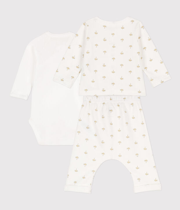 Babies' Patterned Cotton Outfit white/multicolor