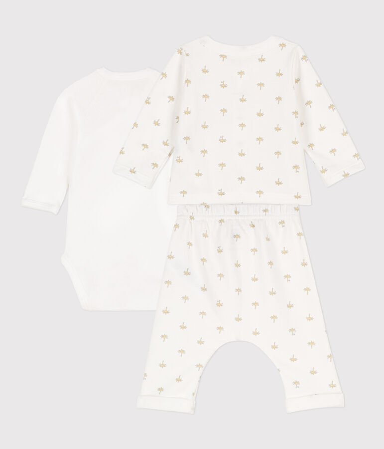 Babies' Patterned Cotton Outfit white/multicolor