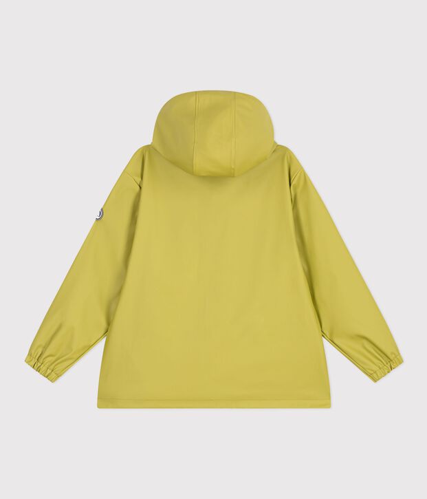 Women's short raincoat green