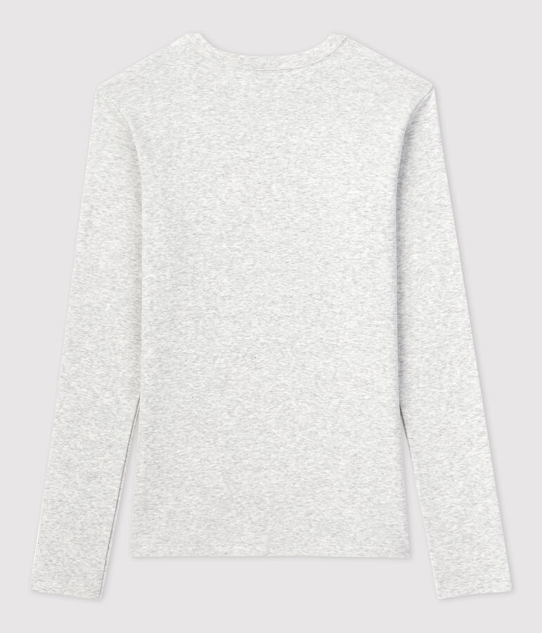 Women's Iconic Cotton Round Neck T-Shirt BELUGA CHINE grey