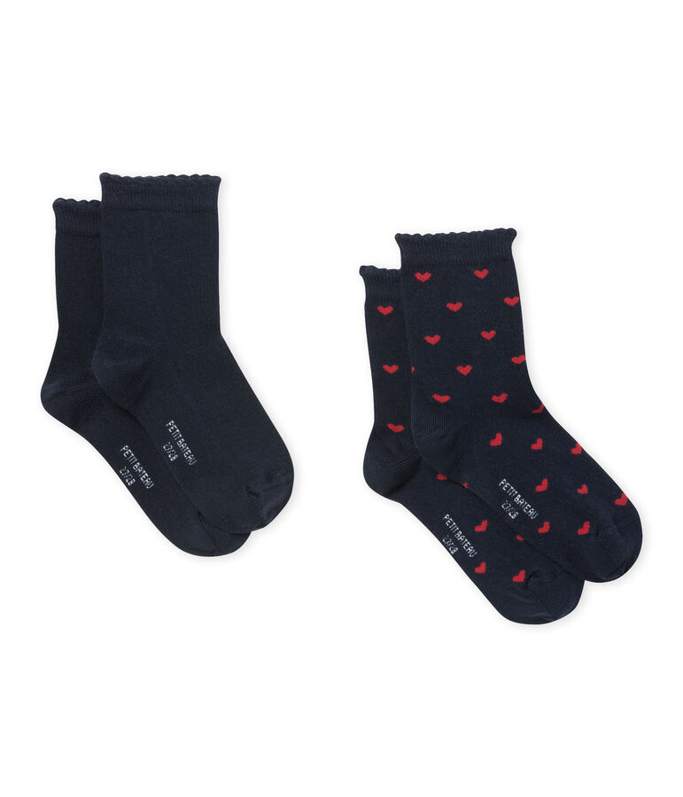 Set of 2 pairs of girl's socks SPECIAL LOT 00