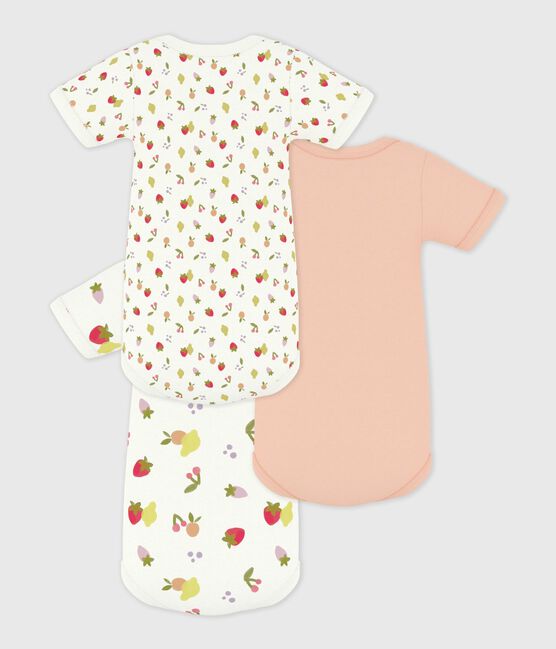 Pack of babies' short sleeved fruit print bodies variante 1