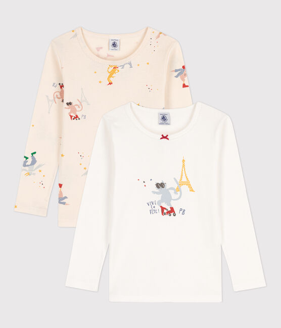 Children's Unisex Long-Sleeved Cotton T-Shirts - 2-Pack variante 1