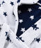 Boys' Terry Bathrobe MARSHMALLOW white/MEDIEVAL blue