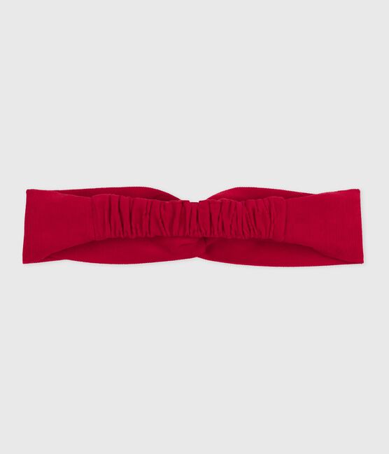 Children's corduroy hairband TERKUIT red