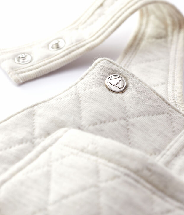 Babies' Quilted Dungarees beige