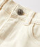 Girls' Denim Shorts AVALANCHE Ecru