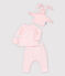 Baby Girls' Pink Organic Cotton Clothing - 3-Pack FLEUR pink/EDNA blue