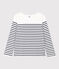 Women's Breton Cotton Top MARSHMALLOW white/SMOKING blue