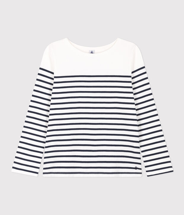 Women's Breton Cotton Top white/blue