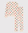 Women's Heart Themed Cotton Pyjamas AVALANCHE white/MULTICO