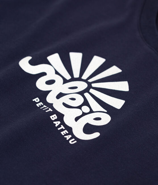 Women's Straight cotton T-Shirt SMOKING blue