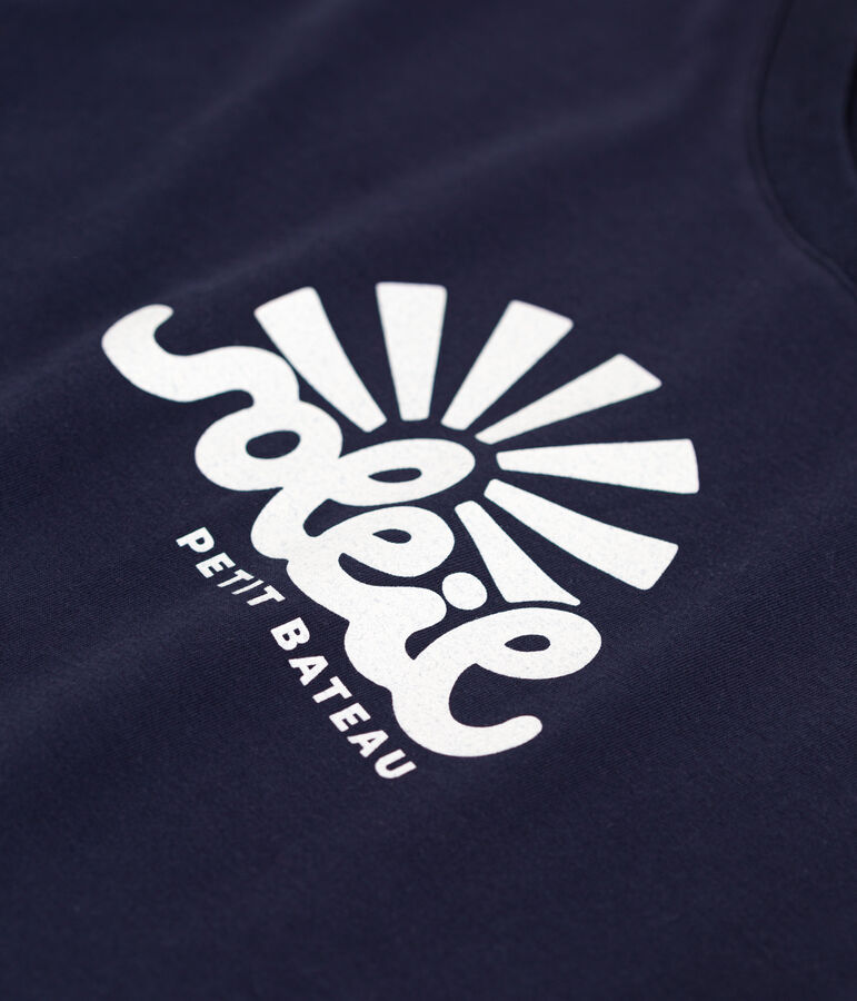 Women's Straight cotton T-Shirt SMOKING blue