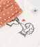 Girls' Cotton Pyjamas MARSHMALLOW white/MULTICO white