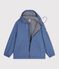 Women's short raincoat blue