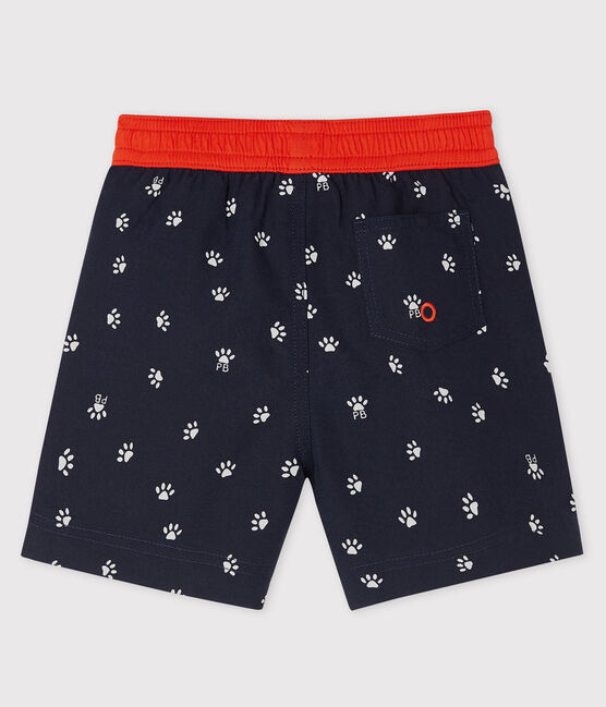 Print beach shorts for baby boys SMOKING blue/MULTICO white