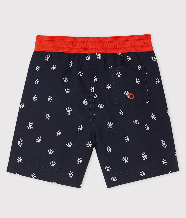Print beach shorts for baby boys blue/multicolor