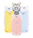 Surprise pack of 7 sleeveless bodysuits for baby boys
