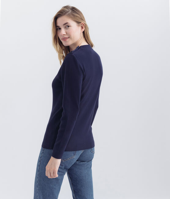 women's iconic sailor sweater SMOKING blue