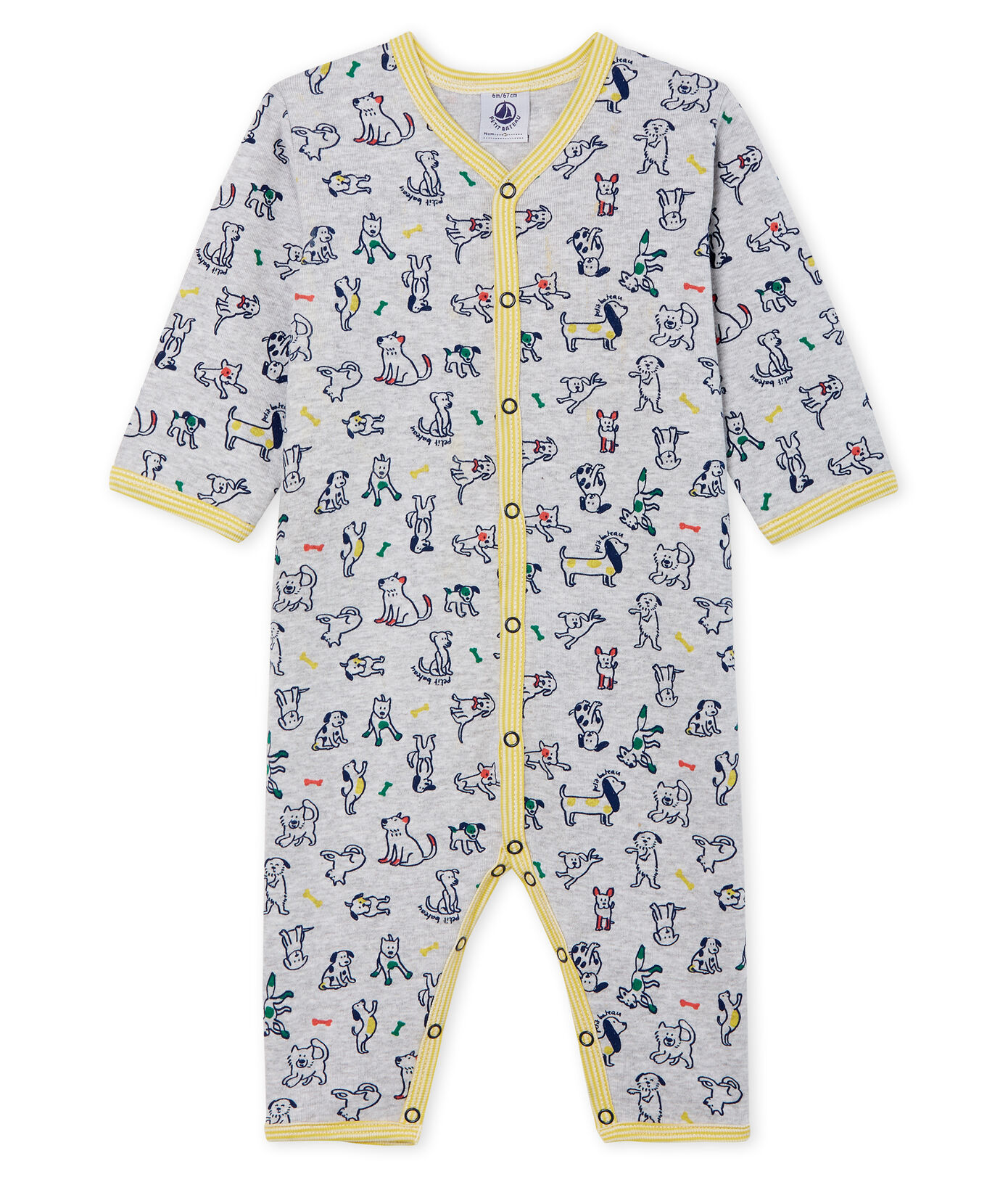 Baby Boys' Footless Ribbed Sleepsuit Petit Bateau