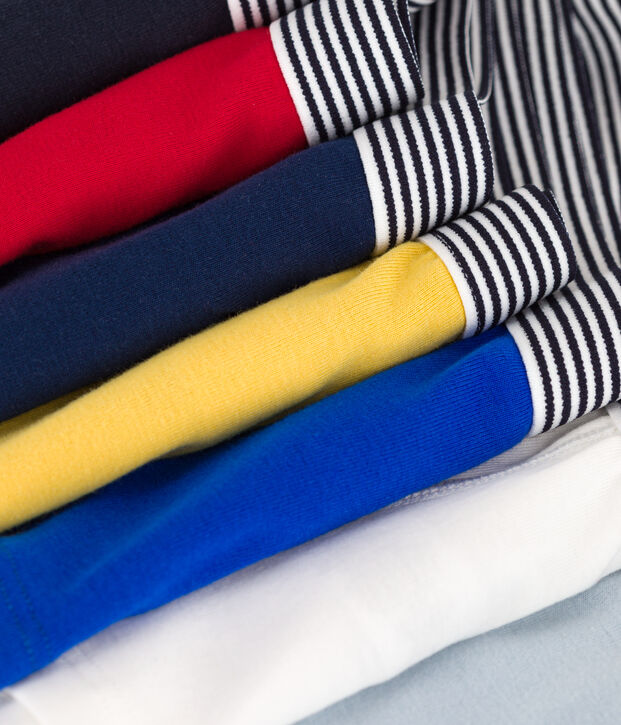 Boys' Plain Cotton Boxer Shorts - Pack of 7 multicolor