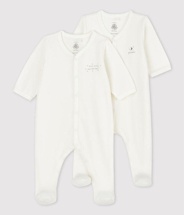Babies' Organic Cotton Sleepsuit - 2-Pack multicolor