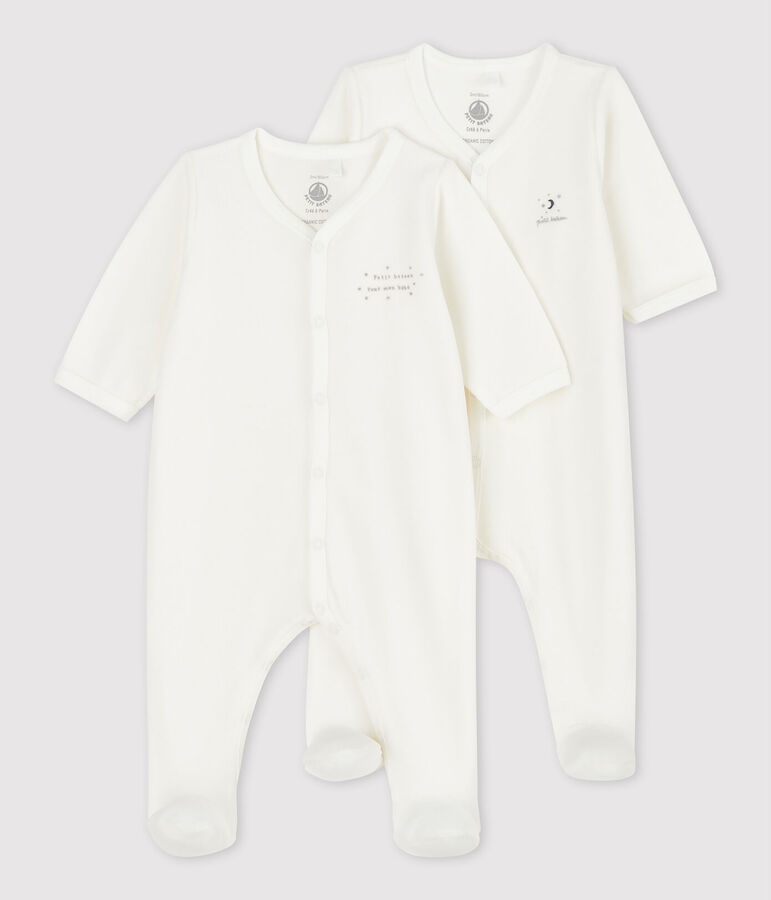 Babies' Organic Cotton Sleepsuit - 2-Pack multicolor