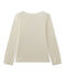 Girl's long-sleeved tee with motif COQUILLE beige/FROUFROU red