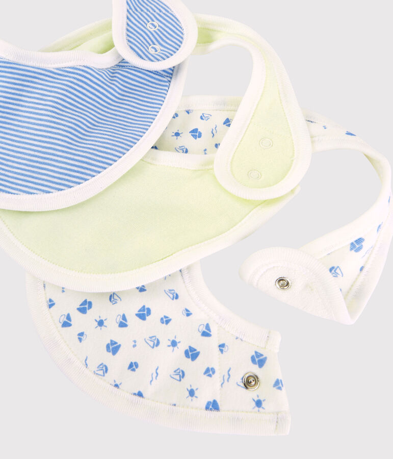 Organic Cotton Baby Bibs - 3-Pack multicolor