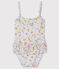 Baby Girls' Eco-Friendly Swimsuit MARSHMALLOW white/MULTICO white