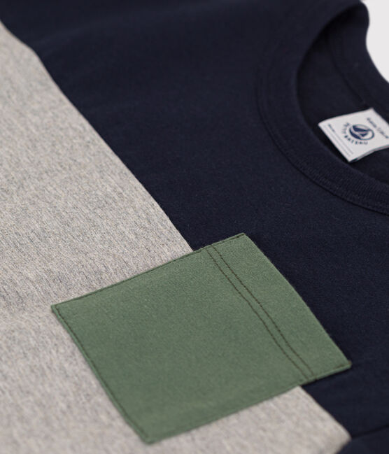 Boys' Jersey T-shirt SMOKING blue/MULTICO white