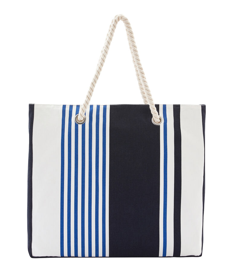 Beach bag white/multicolor