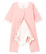 Baby Girls' Footless Ribbed Bodyjama
